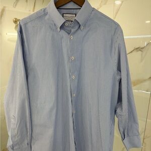 Charles Tyrwhitt Light Blue Pinstripe Dress Shirt
